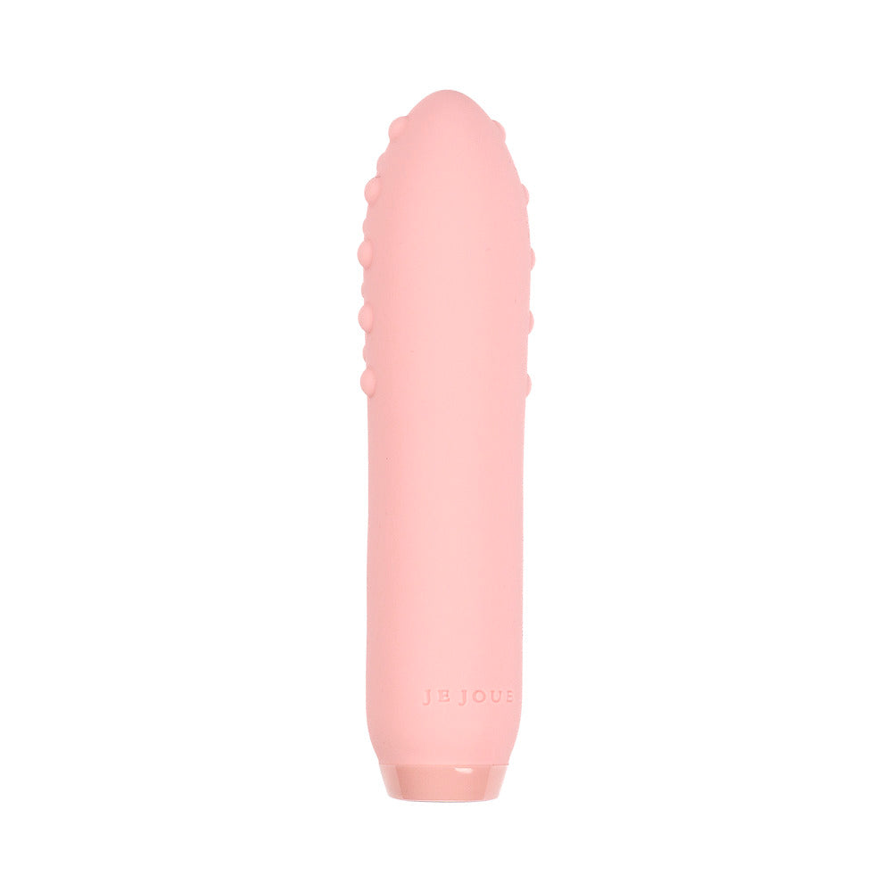 Je Joue Double Trouble Vibrator Set in soft pink silicone featuring a smooth design for sensual pleasure.