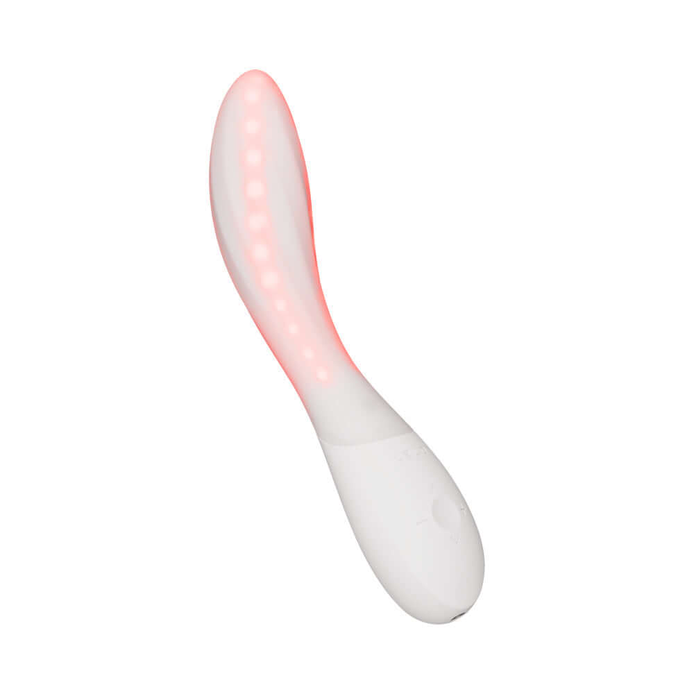 Lelo Mona Spectra Massager Light Pink with LED light technology for enhanced intimate wellness.