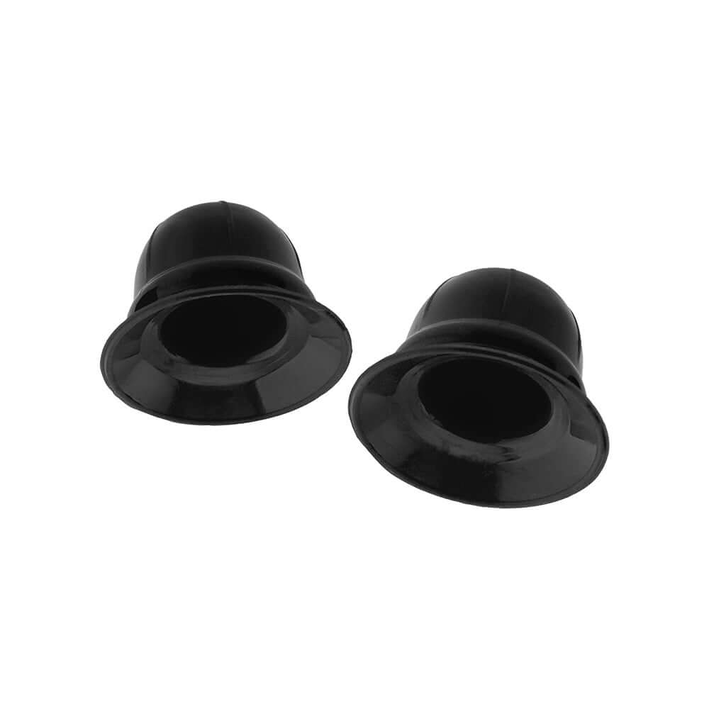 Oxballs Hunkyjunk Nano Nips Nipple-nubs Black Silicone nipple suction cups showcasing sleek black design.