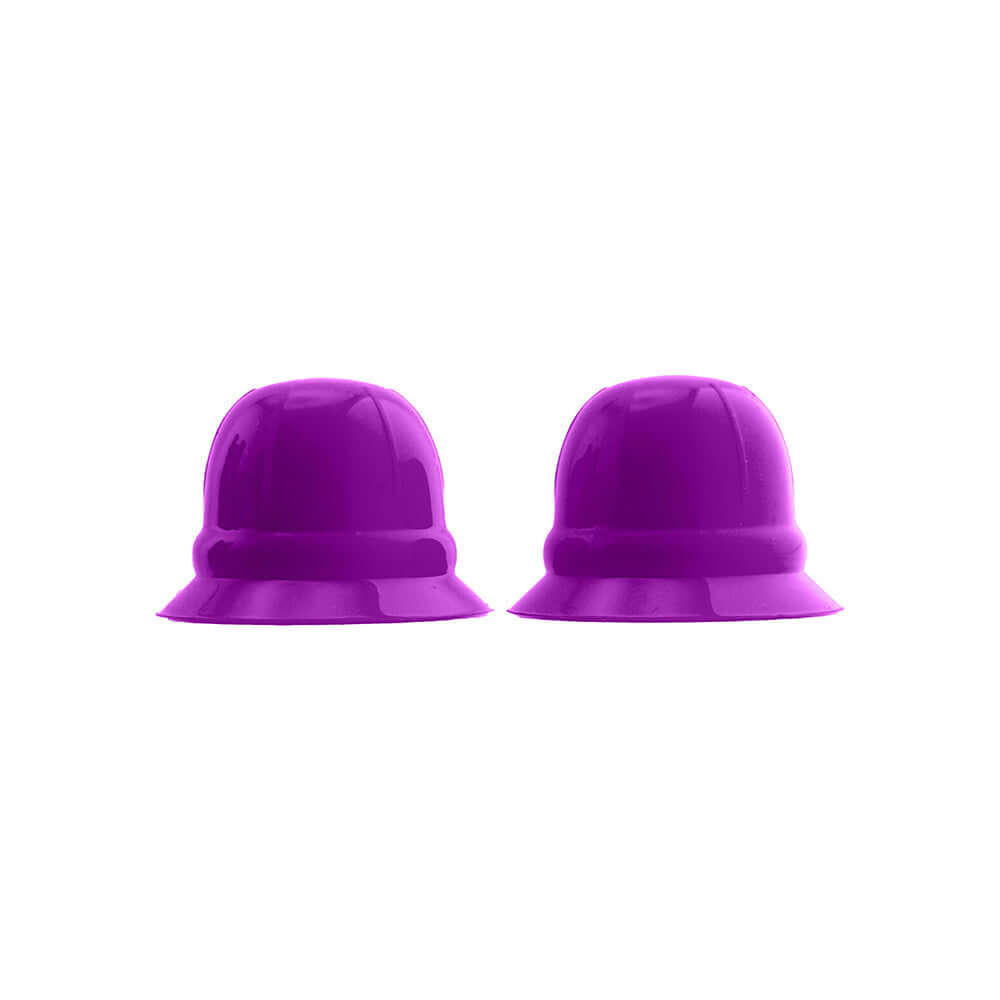Hunkyjunk Nano Nips Nipple-nubs Purple Silicone nipple covers in a shiny purple finish.