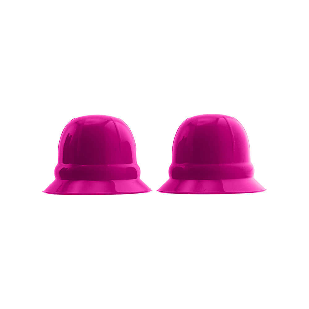 Oxballs Hunkyjunk Nano Nips Nipple-nubs Pink Silicone shown in vibrant pink color, designed for nipple stimulation.