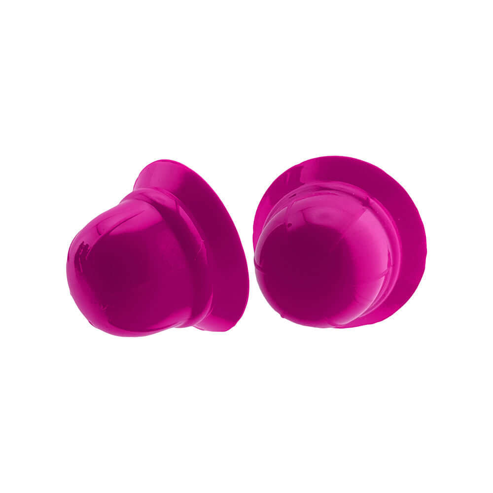 Oxballs Hunkyjunk Nano Nips Nipple-nubs Pink Silicone shown in a pair, designed for targeted nipple stimulation.