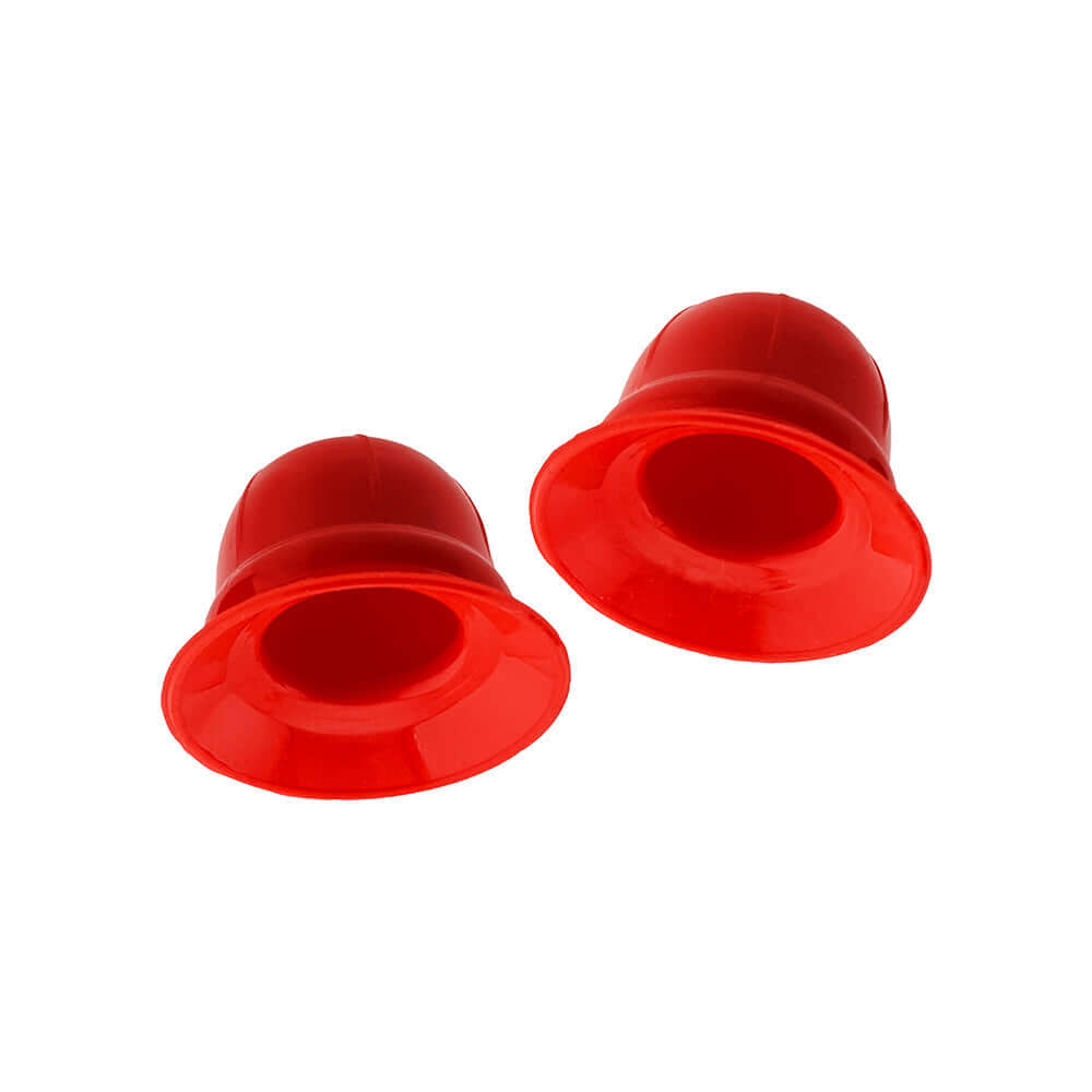Hunkyjunk Nano Nips Nipple-nubs Red Silicone suction cups designed for enhanced sensitivity and comfortable fit.