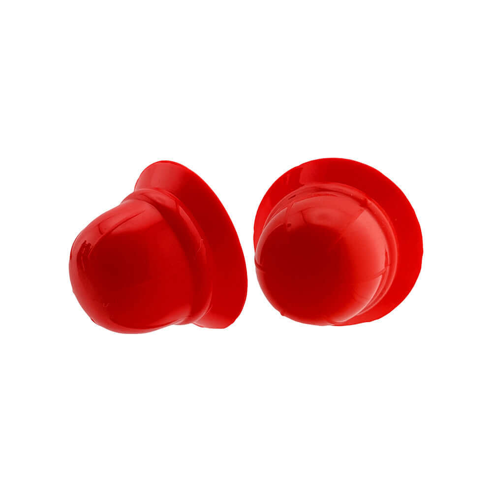 Hunkyjunk Nano Nips Nipple-nubs Red Silicone suction cups designed for enhanced sensitivity and comfortable fit.