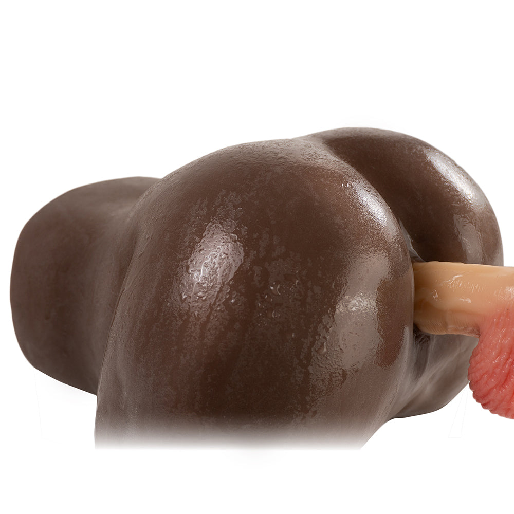 Camtoyz Raw Torso Naysa Piel Oscura Chocolate realistic torso with detailed craftsmanship and lifelike texture.