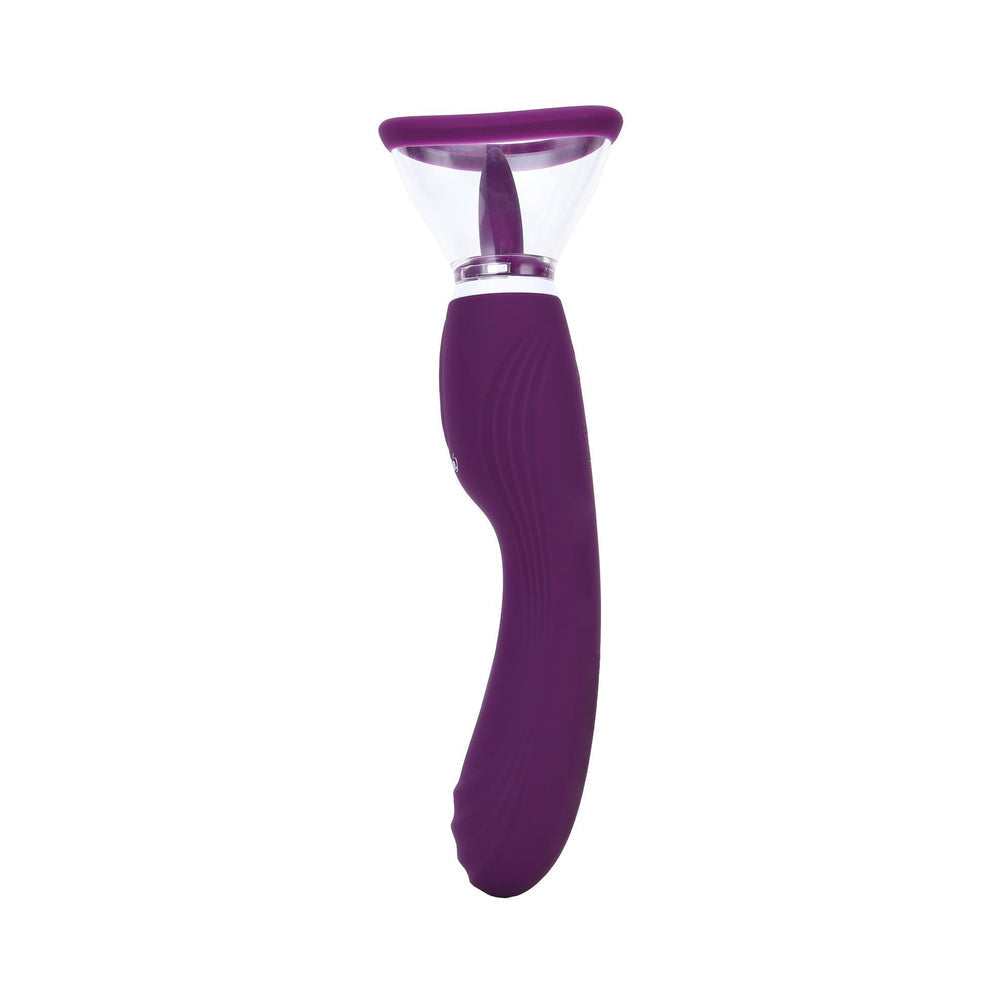 Adam & Eve The Femmina Licking Pump, a triple-action stimulator for customizable pleasure and solo exploration.