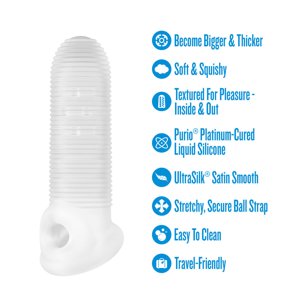 Performance Plus Mercenary Silicone Penis Sheath Small features textural details and soft silicone for enhanced pleasure.