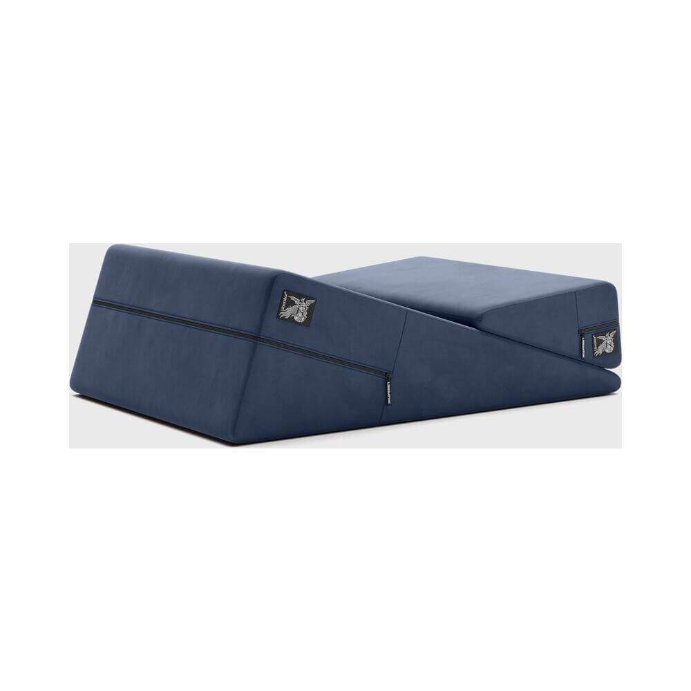 Liberator Wedge & Ramp Sex Combo Original Size Blue enhances comfort and ergonomic positioning.