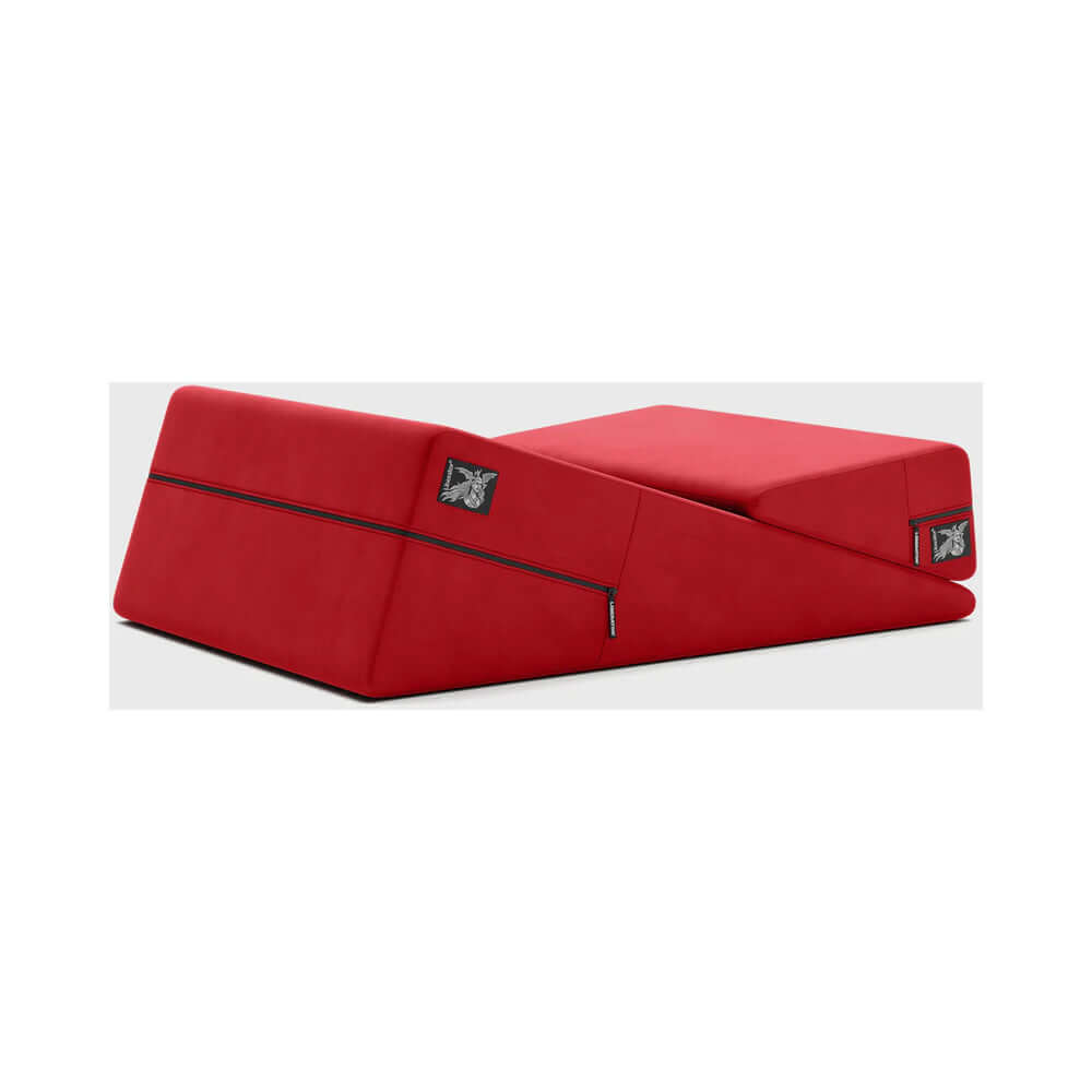 Liberator Wedge & Ramp Sex Combo Original Size Red positioned for ergonomic support.