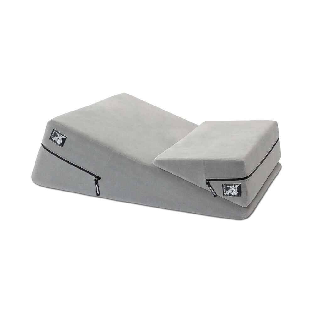 Liberator Wedge & Ramp Sex Combo Original Size Grey on a white background