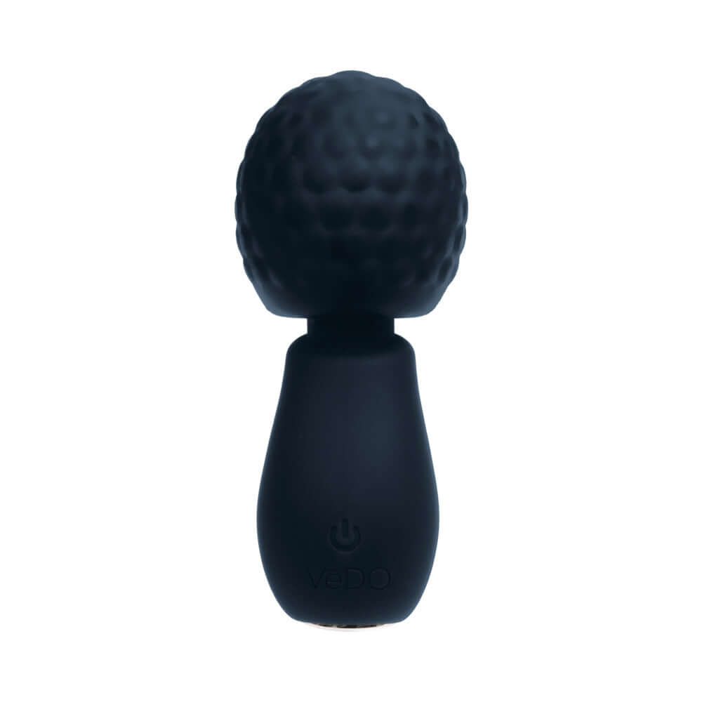 Vedo Moe Rechargeable Extra Mini Wand Black, pocket-sized massager with bold vibrations, compact and travel-ready.