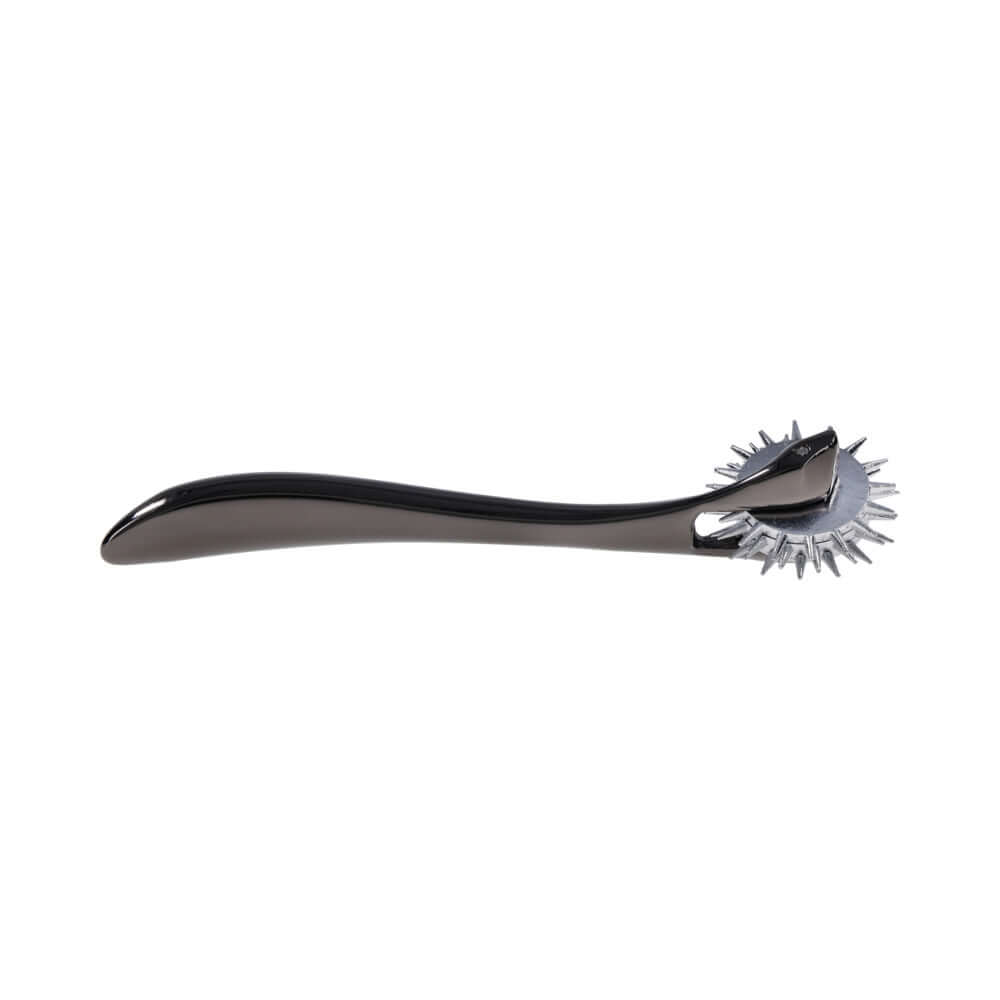 Sportsheets Signature Wartenberg Wheel featuring three precision wheels and a curved handle for enhanced control.