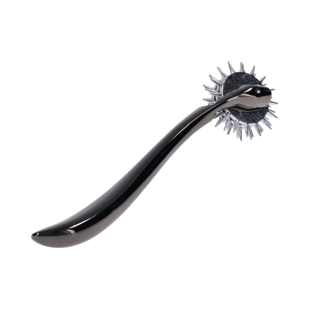 Sportsheets Signature Wartenberg Wheel for sensation play with precision rolling wheels and curved handle.