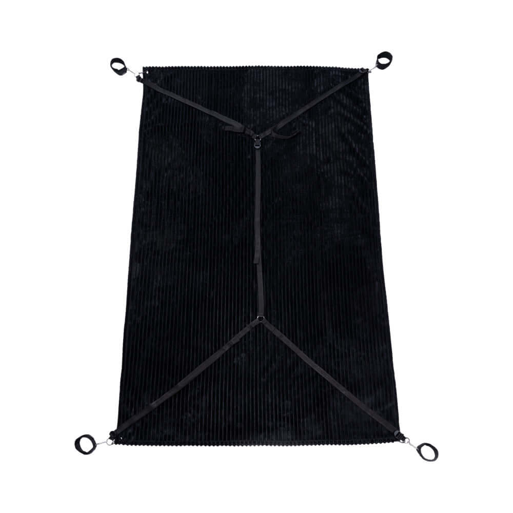 Sportsheets Signature Waterproof Blanket featuring a plush ribbed texture and four grommets for secure use.
