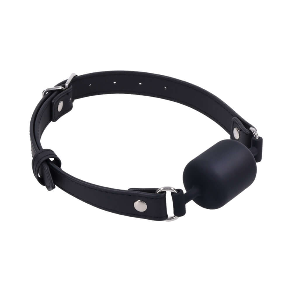 Sportsheets Signature Midnight Muse Barrel Gag featuring a sleek cylindrical shape and comfortable fit.