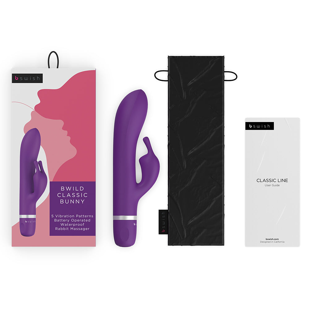 B Swish Bwild Classic Bunny Vibrator Purple
