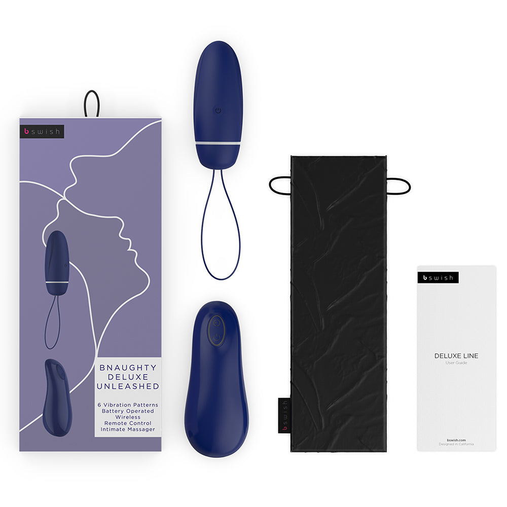 B Swish Bnaughty Deluxe Unleashed Vibrator Blue