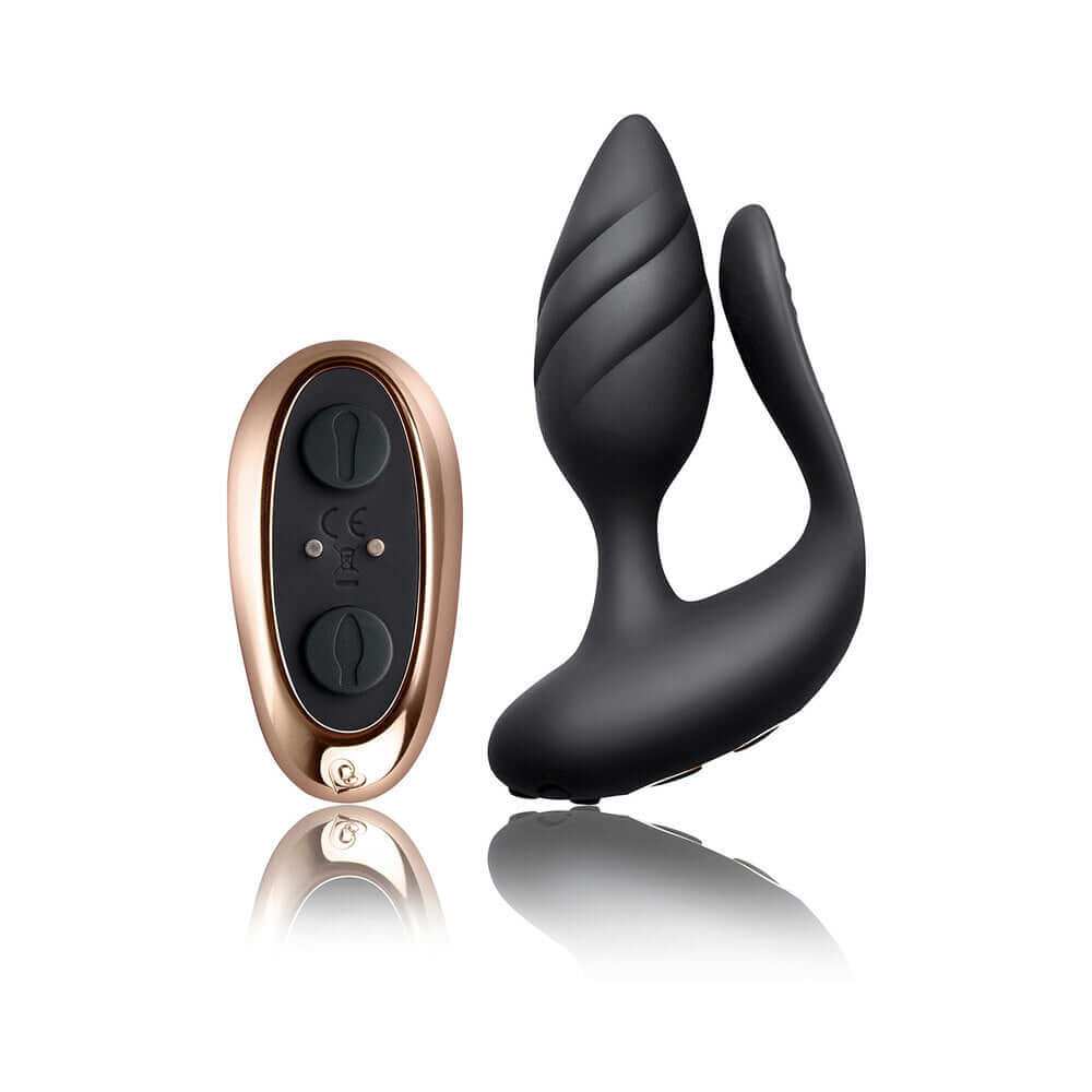 Cocktail Couples Vibrator with Remote Control showcasing the stylish design and remote for enhanced shared pleasure.