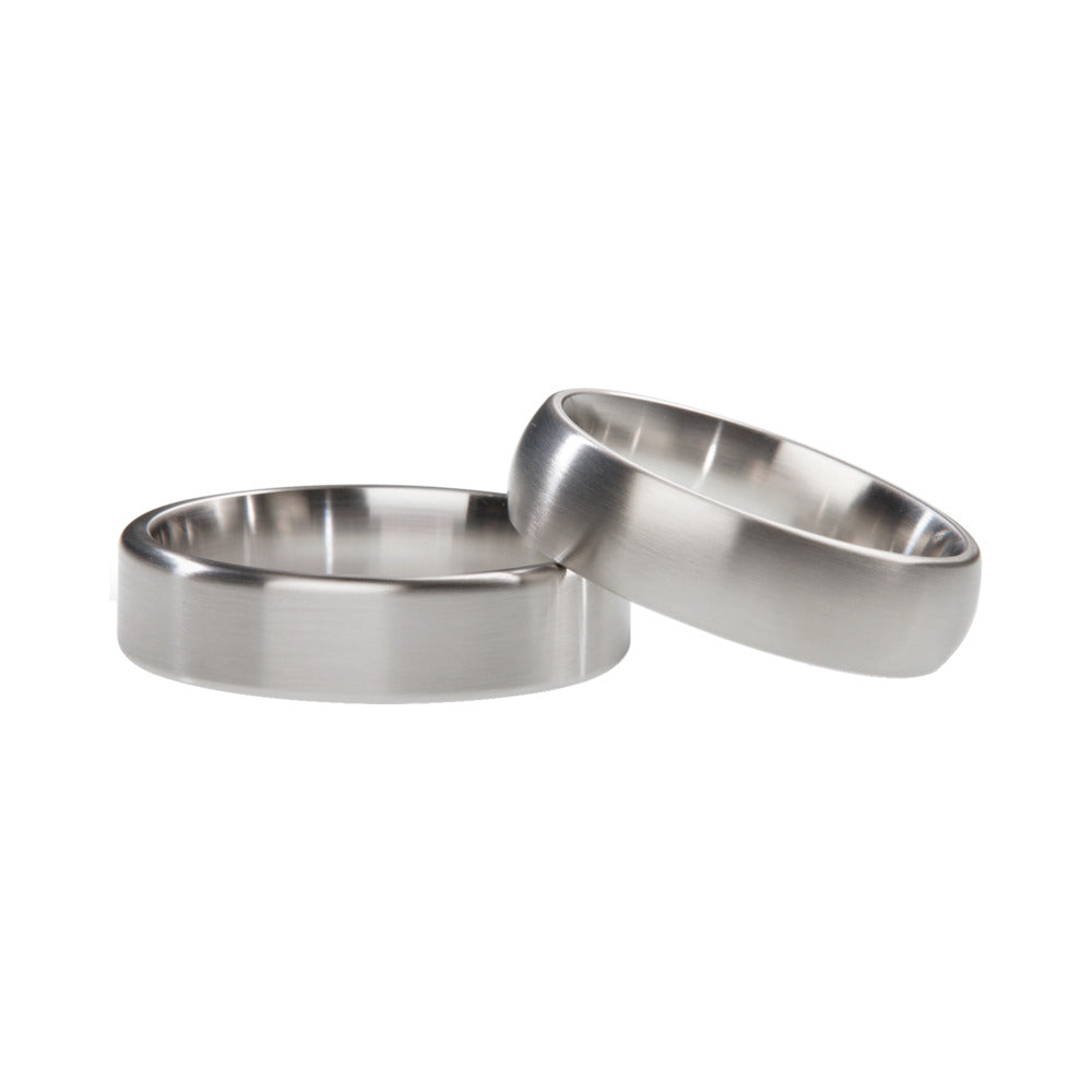 Mystim Earl Brushed Stainless Steel Cock Ring 51mm