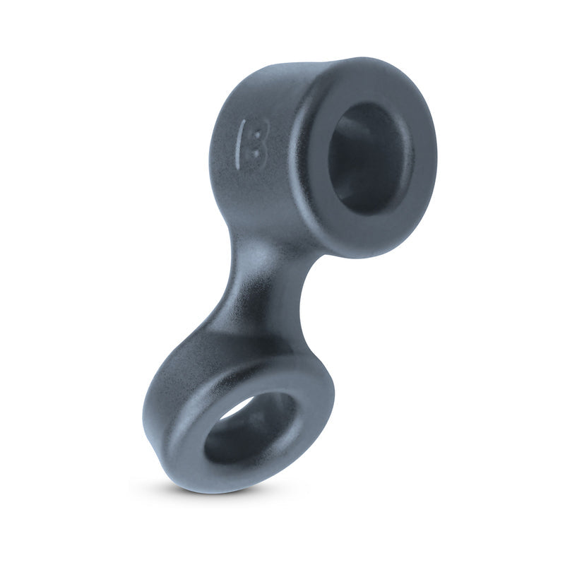 Boners Cock Ring & Ball Stretcher Gray dual-purpose accessory for enhanced erection and sensation.