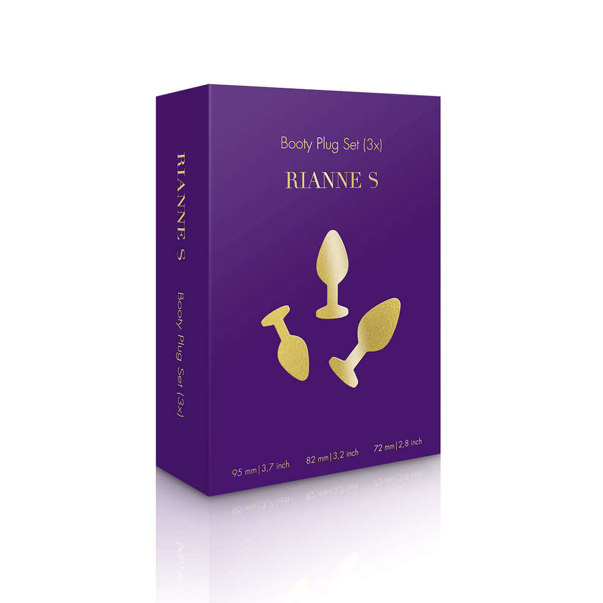 Rianne S 2-Piece Booty Plug Luxury Set Gold