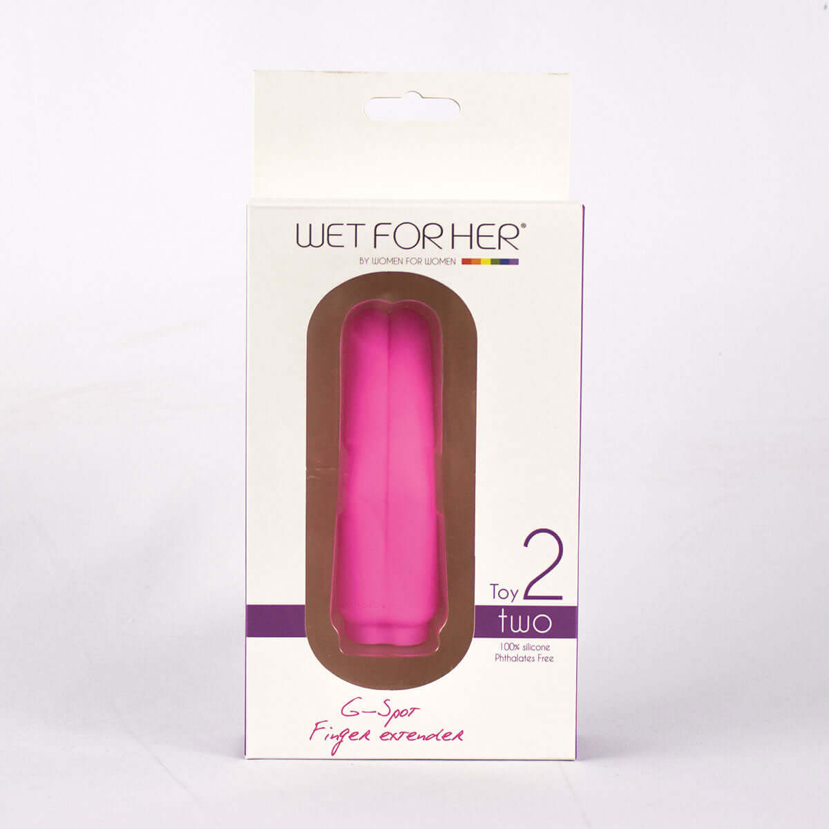 Wet For Her TWO Fingers Extender Pink