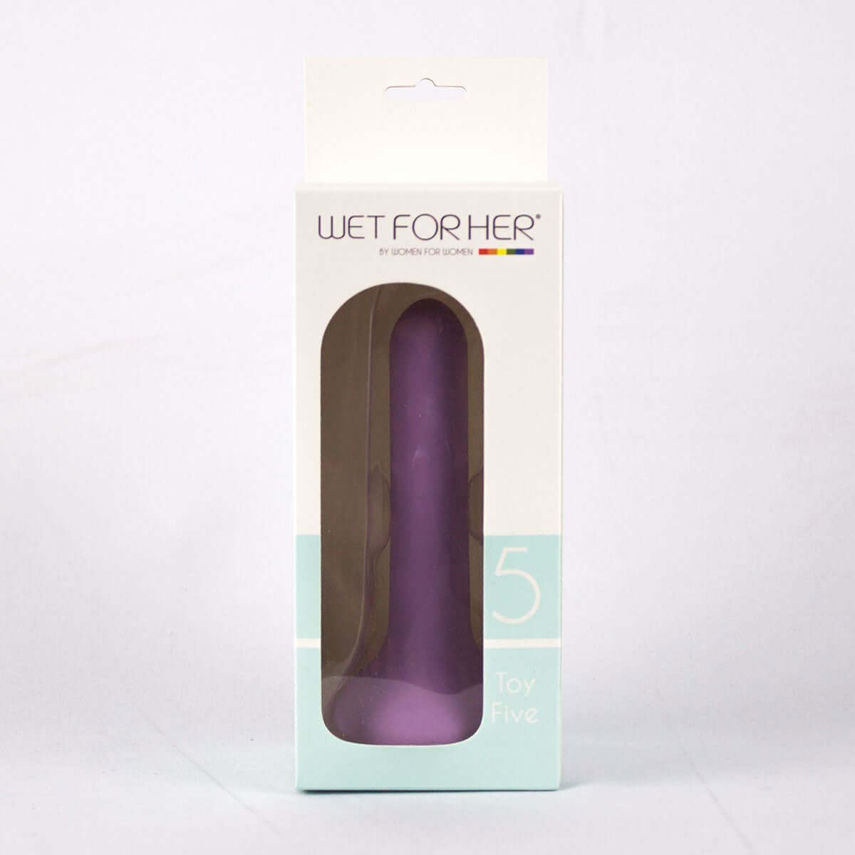 Wet For Her FIVE Small 5.1 inches Dildo Purple
