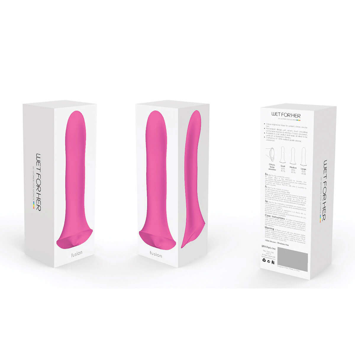 Wet For Her FUSION Medium 5.3 inches Dildo Pink