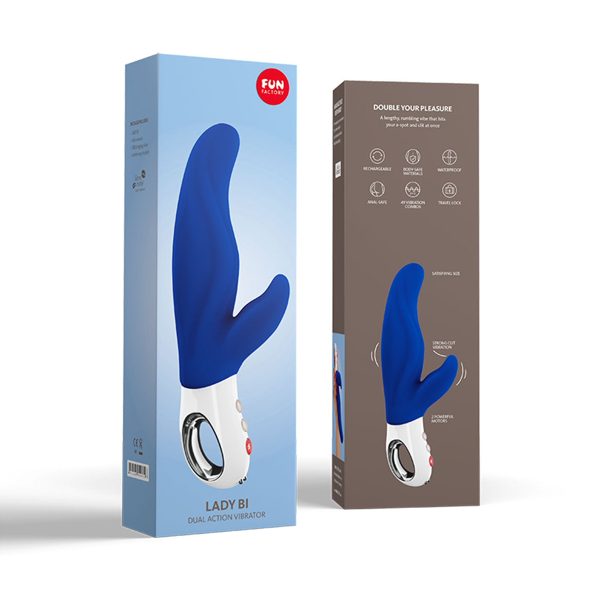 Fun Factory Lady Bi Dual Action Vibrator Blue
