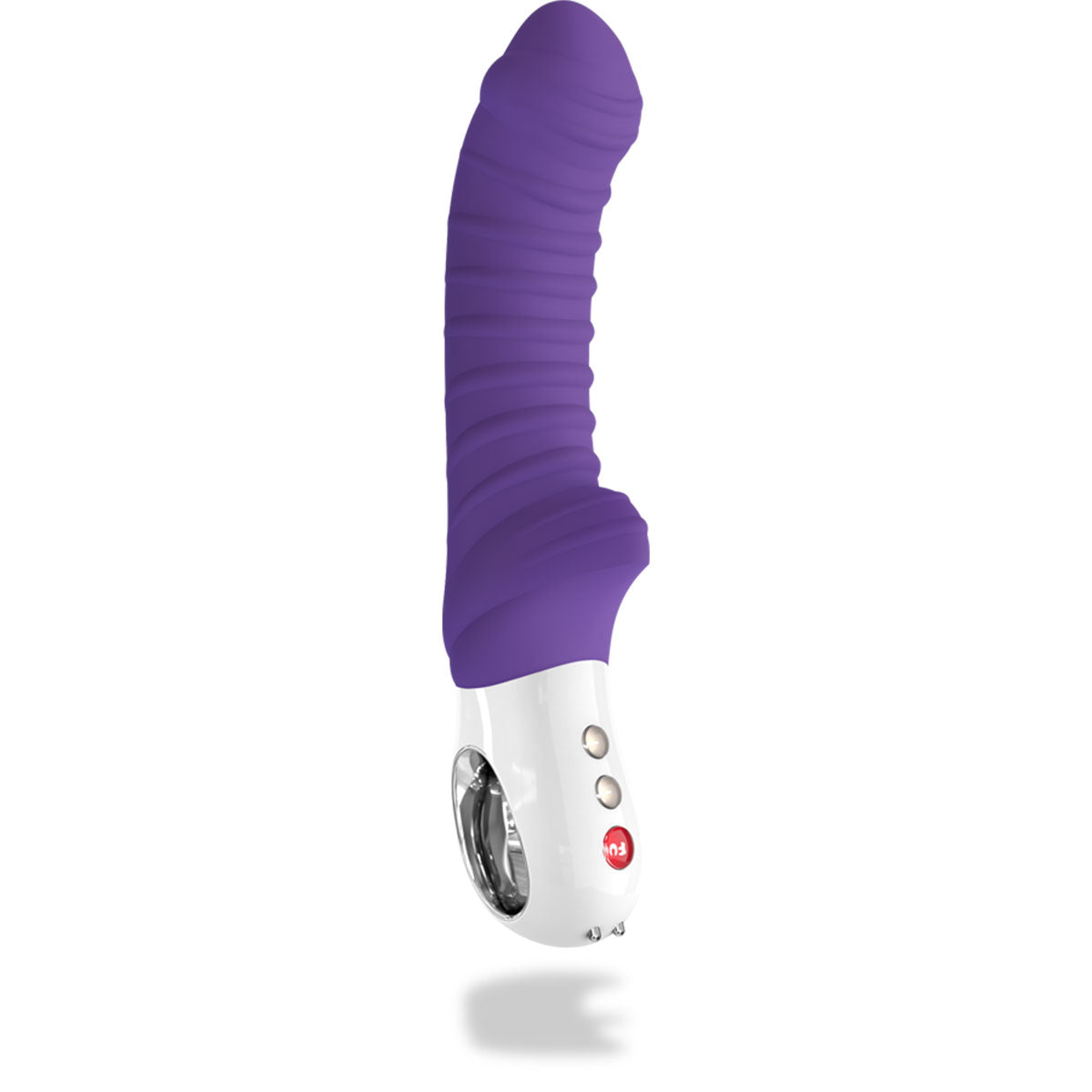 Fun Factory Tiger Vibrator Magenta with textured shaft for G-spot stimulation and ergonomic comfort.