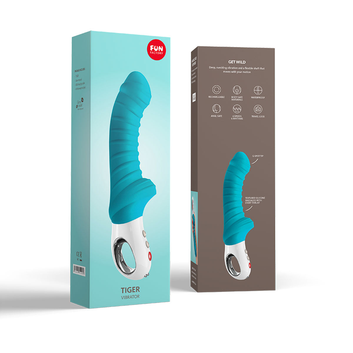 Fun Factory Tiger Vibrator Petrol Blue