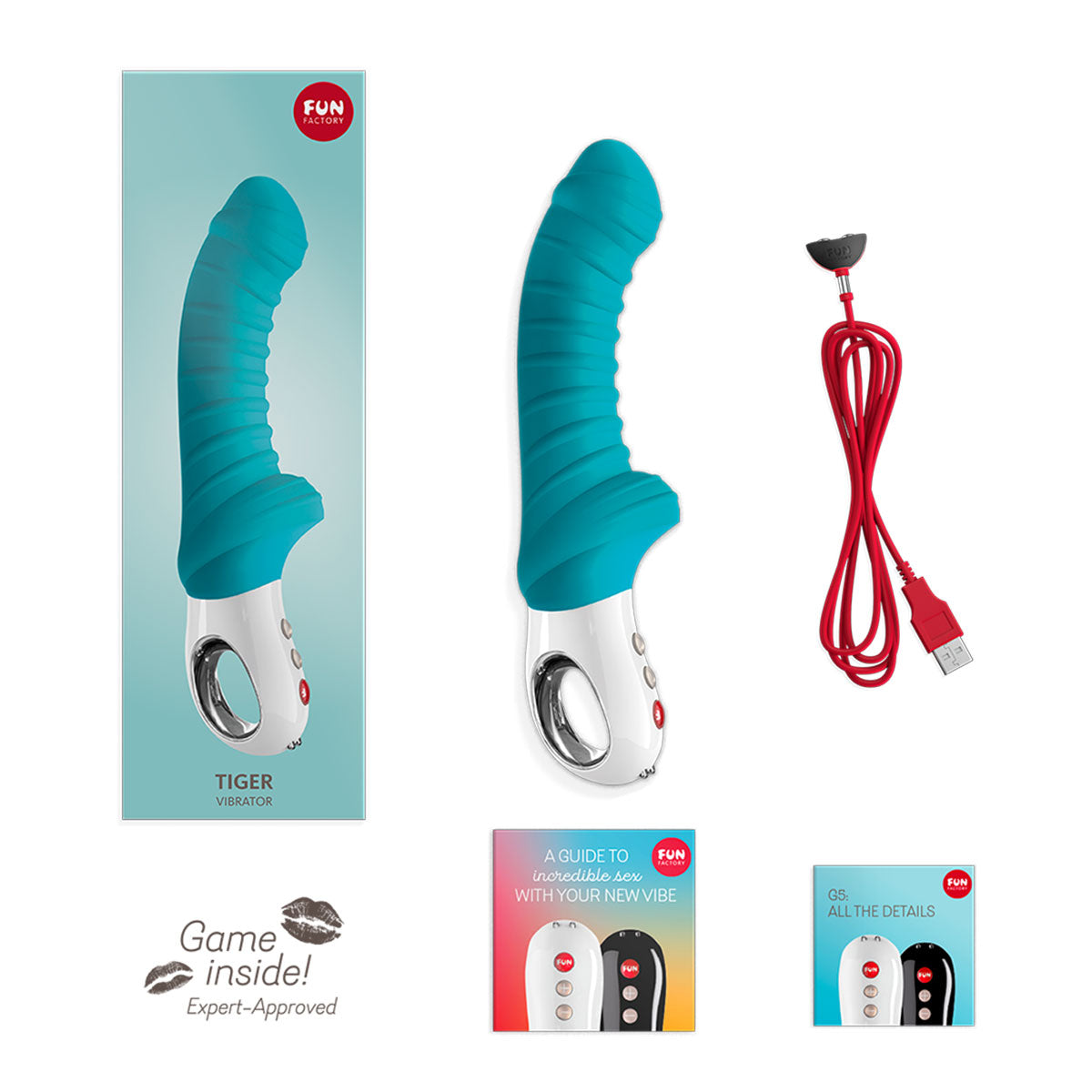 Fun Factory Tiger Vibrator Petrol Blue