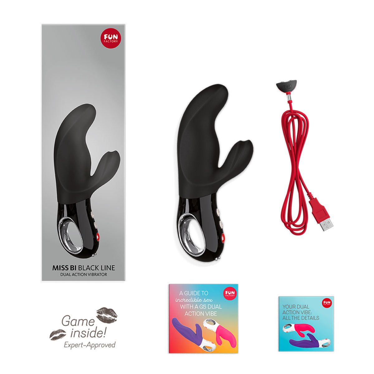 Fun Factory Miss Bi Black Line Dual Action Vibrator