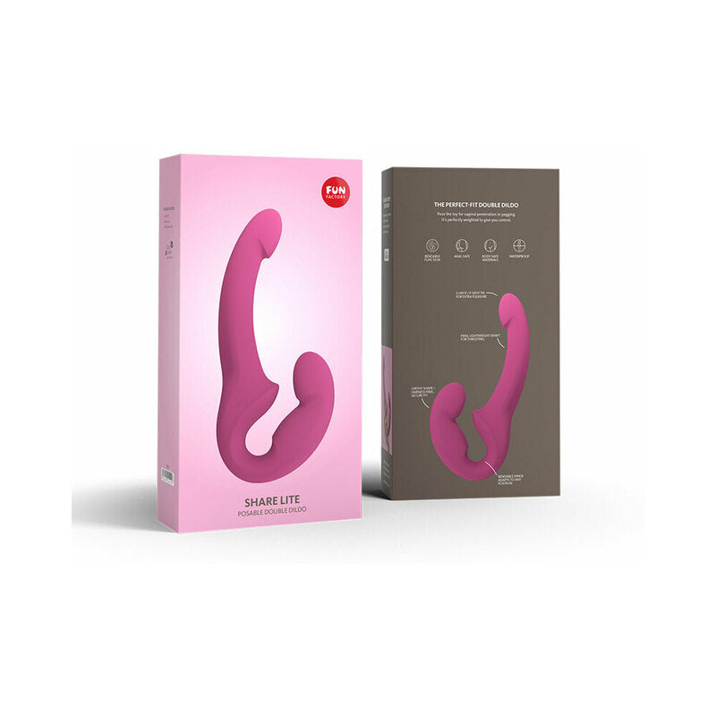 Fun Factory Share Lite Posable Double Dildo Blackberry