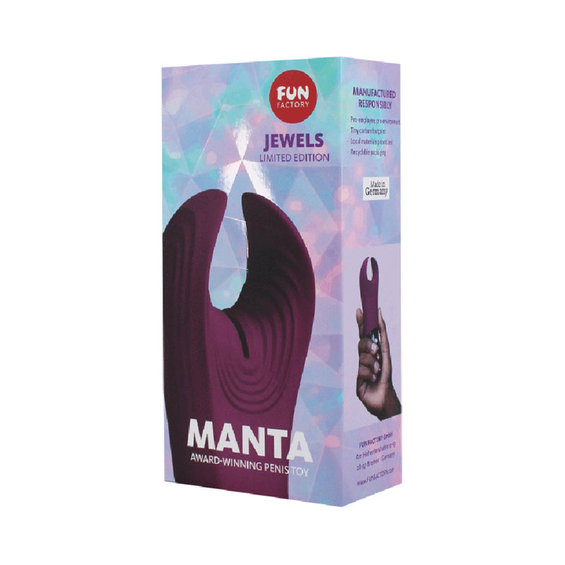 Fun Factory Jewels LE Manta Vibrating Stroker Garnet