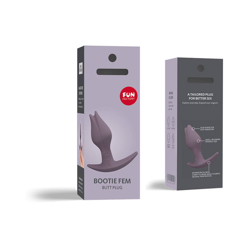 Fun Factory Bootie Fem Butt Plug Dark Taupe