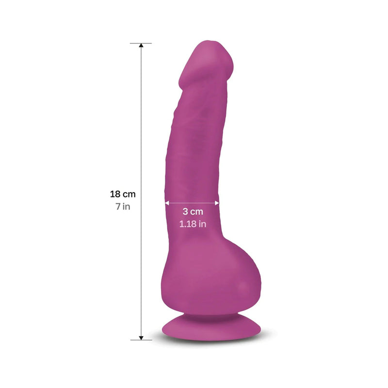 Gvibe Greal MINI 7 inches Vibrating Dildo Fuchsia