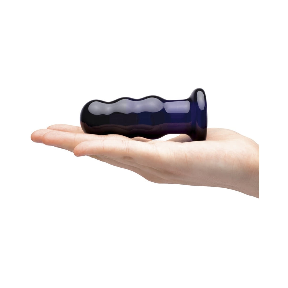 Glas 3.5 inches Rechargeable Remote-Controlled Vibrating Beaded Butt Plug
