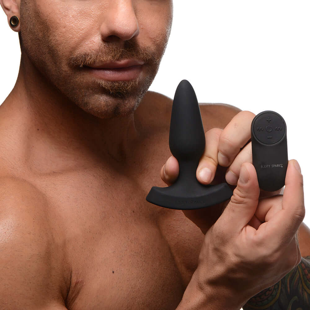 Booty Sparks Laser Heart Anal Plug with Remote S
