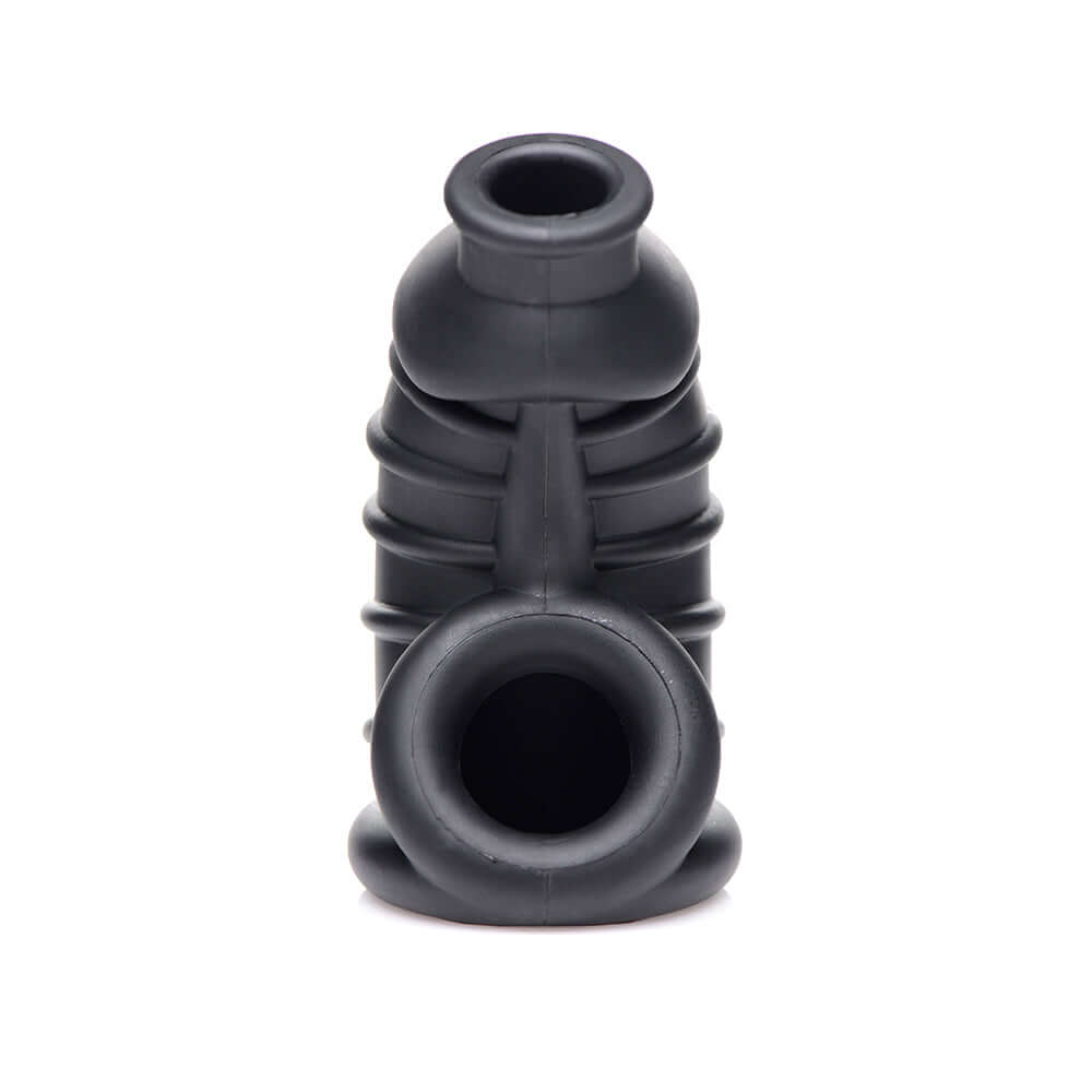 Master Series Dark Chamber Silicone Chastity Cage