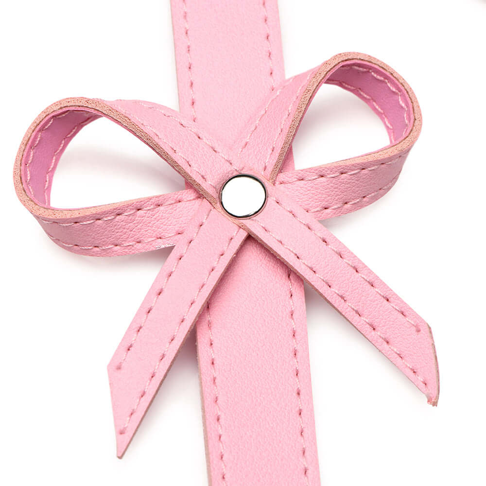 STRICT Bondage Harness with Bows Pink XL-2XL