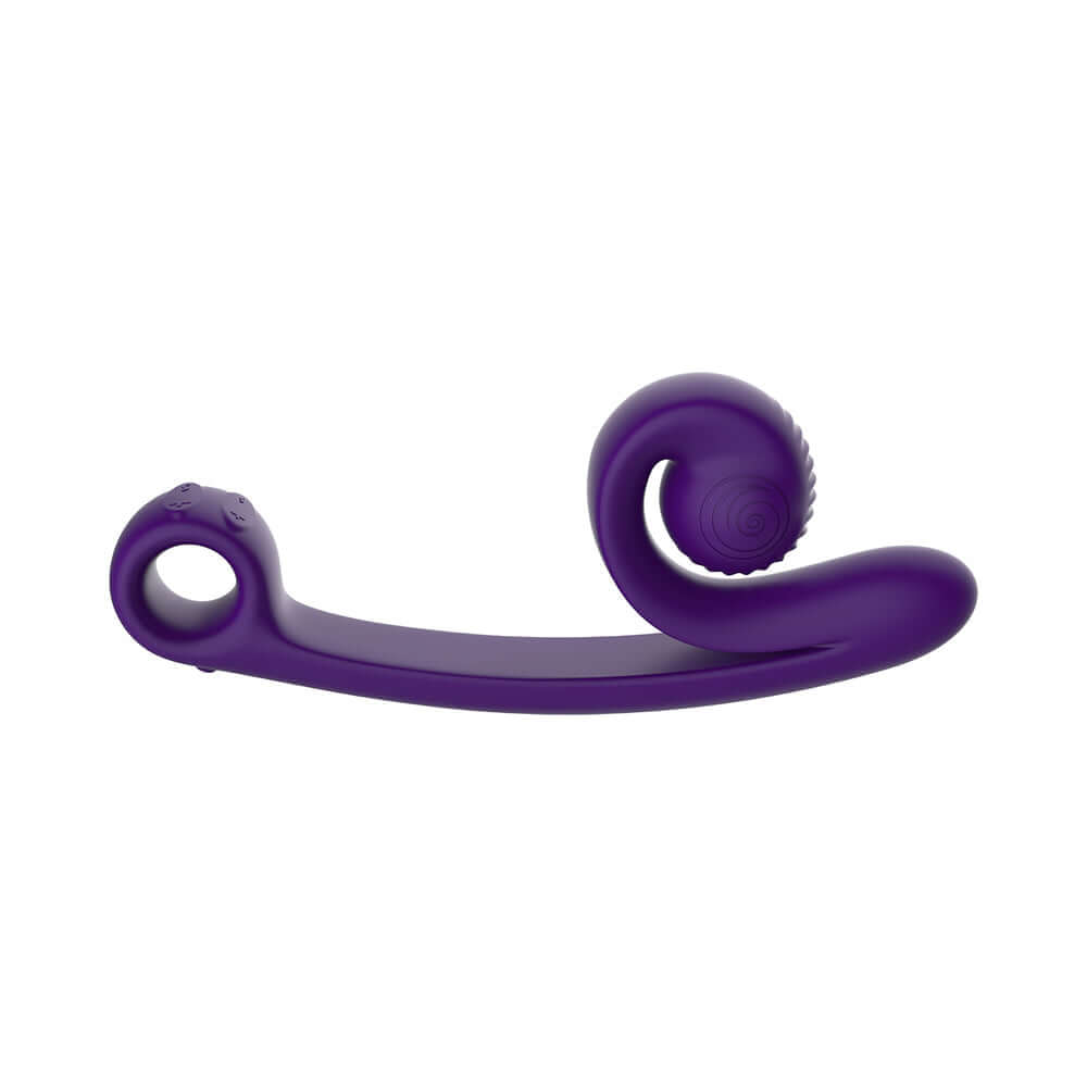 Snail Vibe SVibe Curve Massager Purple designed for synchronized dual stimulation and G-spot pleasure.