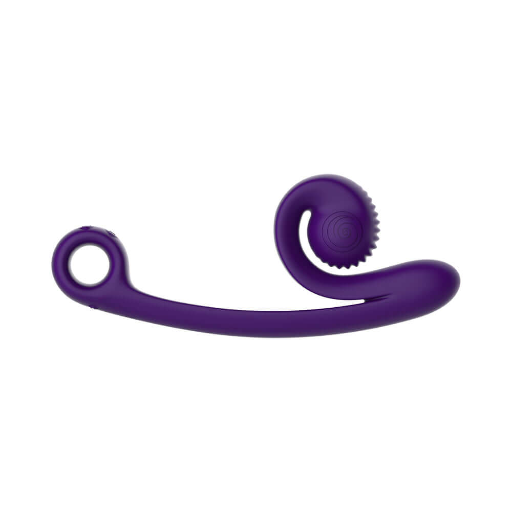 Snail Vibe SVibe Curve Massager Purple, designed for dual stimulation with ergonomic comfort and powerful vibrations.