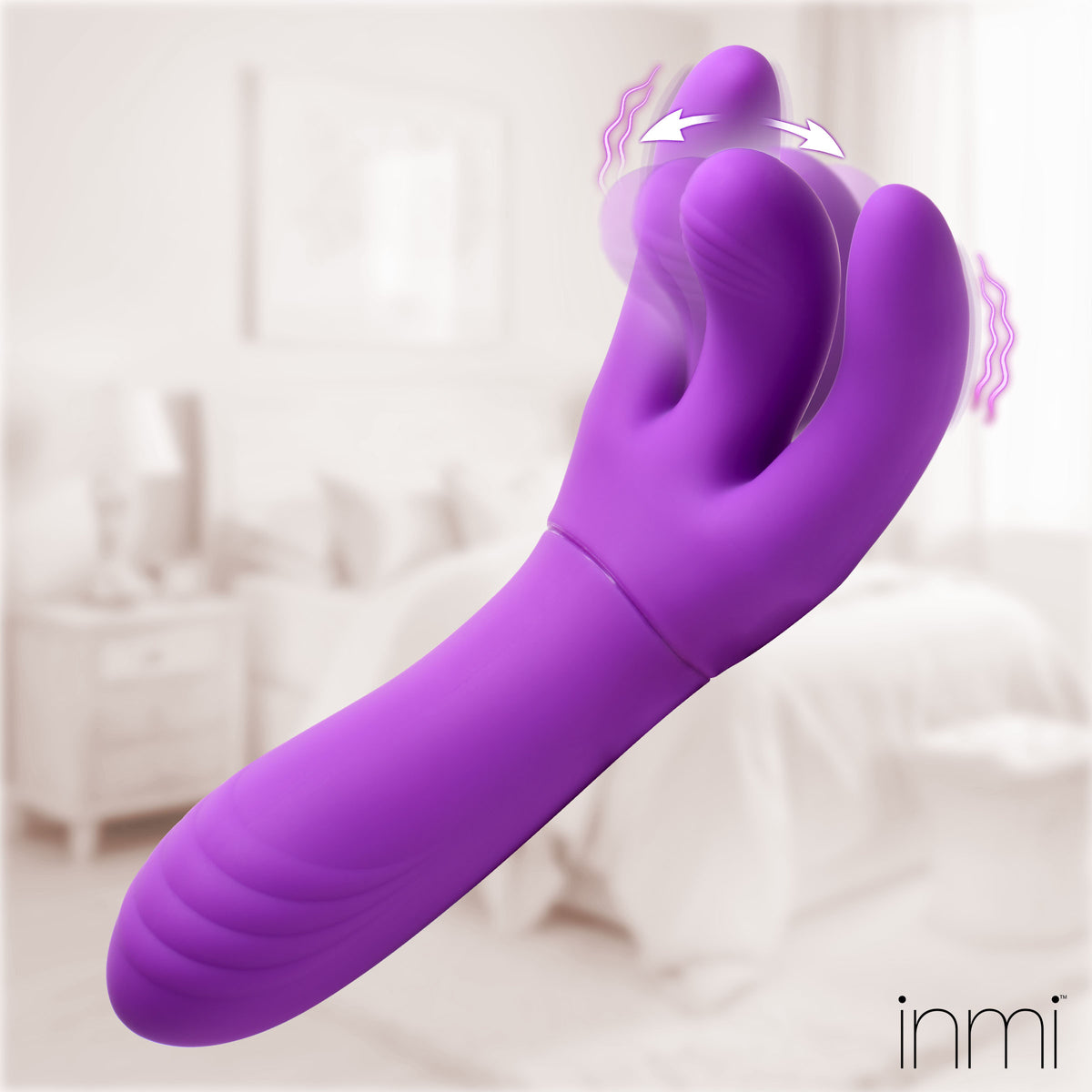 Velvet Touch Come-Hither G-Spot Silicone Vibrator showcasing its come-hither motion and vibrant design.