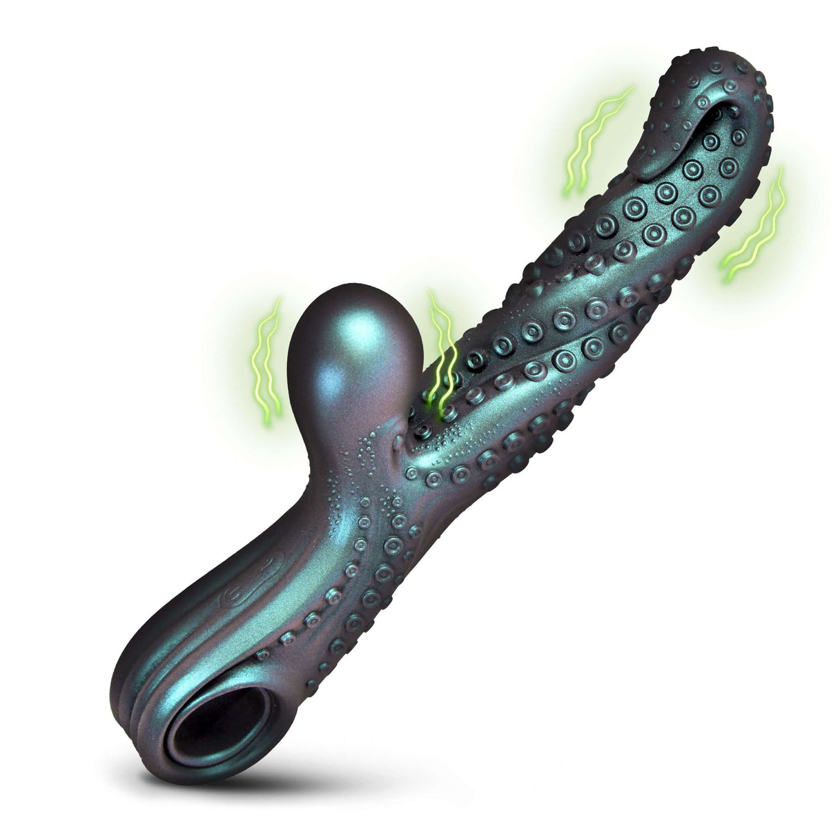 Creature Cocks Vibropus Fantasy Silicone Vibrator features flexible tentacle and wide rabbit head for layered pleasure.