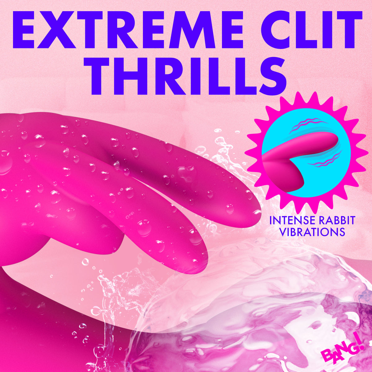 Flexible Vibrating Silicone Mini Rabbit Pink - Image 3