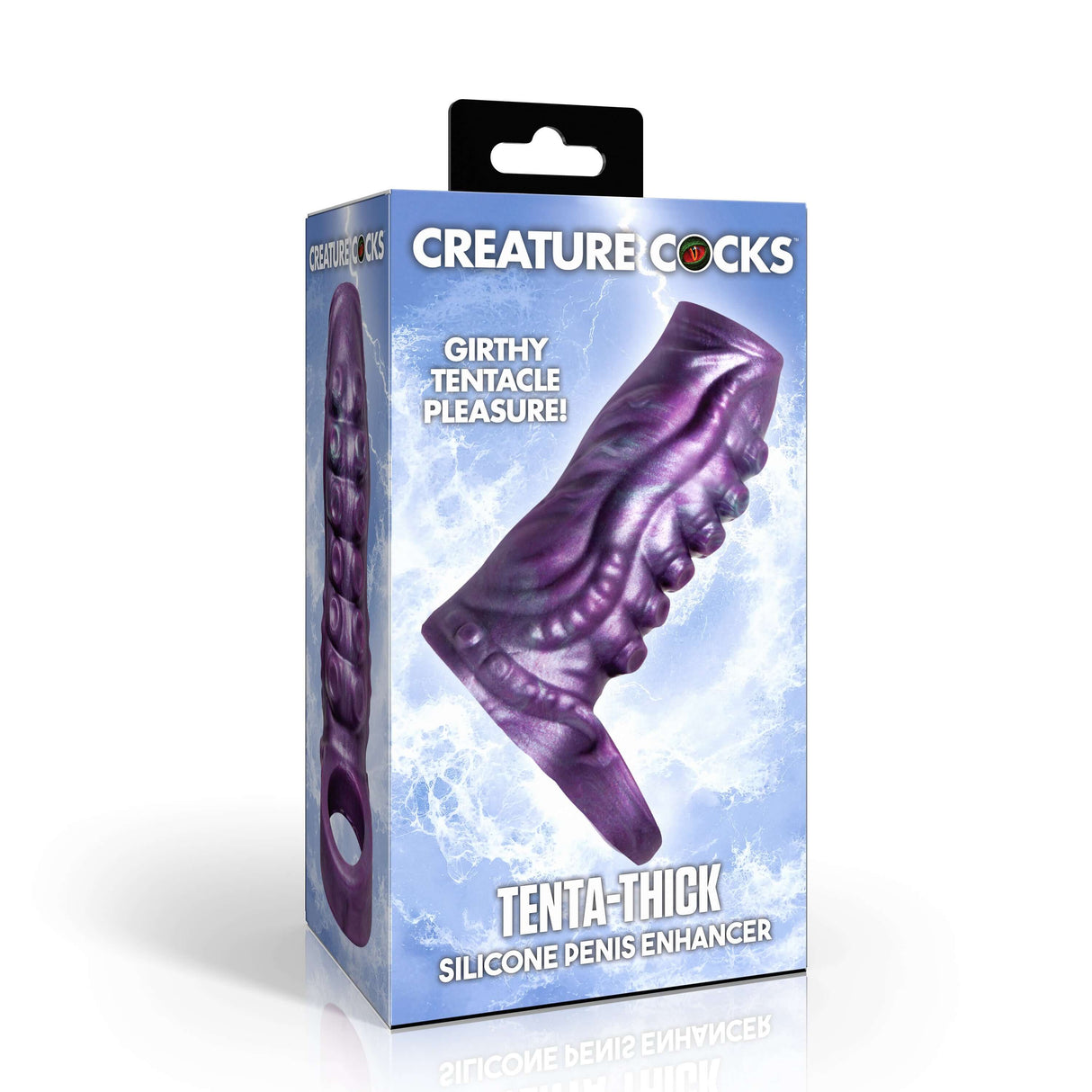 Creature Cocks Tenta-Thick Silicone Penis Enhancer packaging showcasing girthy tentacle design.