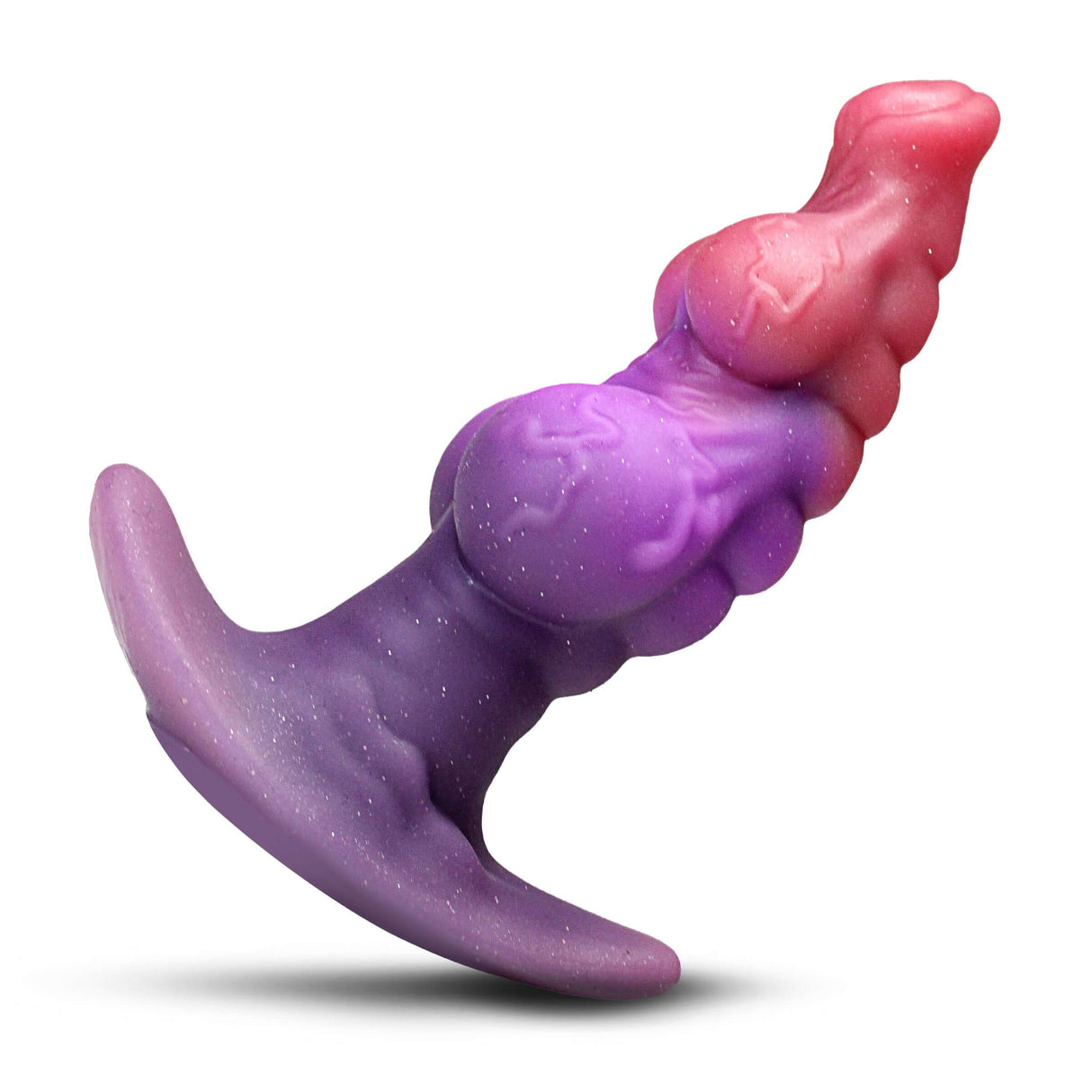 Creature Cocks Dragon Master Fantasy Silicone Butt Plug featuring detailed curvature and vibrant colors for a fulfilling experience.
