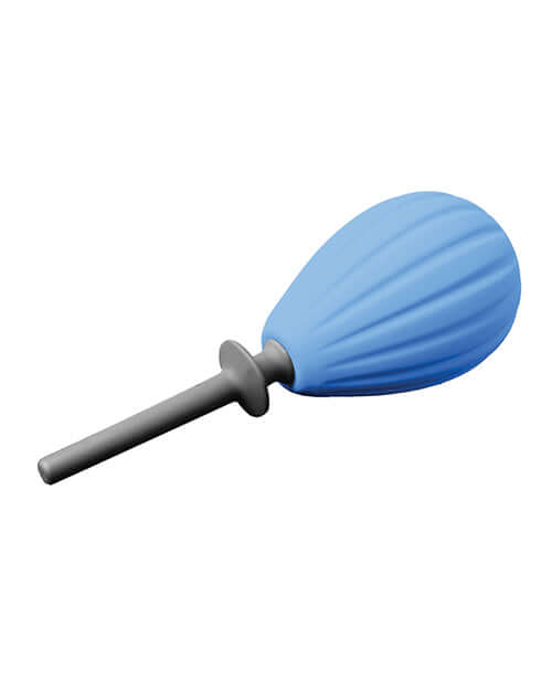 Aneros Prelude Enema Special Edition Bulb Kit Blue with silicone bulb and one-way nozzle.
