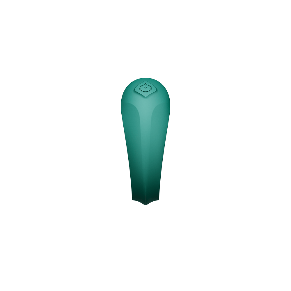 ZALO Apis Vibrating Couples Ring Turquoise Green, a sleek and modern silicone device for shared stimulation.